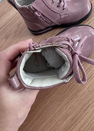 Черевики лакові шкіряні, 21 р clarks, нові 3