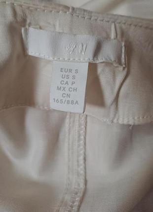Свободное молочное короткое платье h&amp;m 6