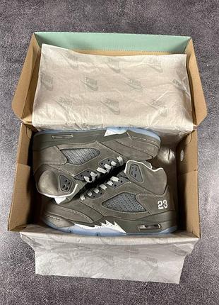 Кроссовки nike air jordan 5 retro wolf grey 9