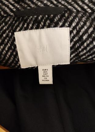Стильное  серое пальто h&m 4
