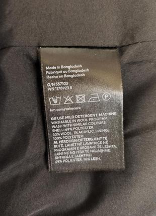 Стильное  серое пальто h&m 3