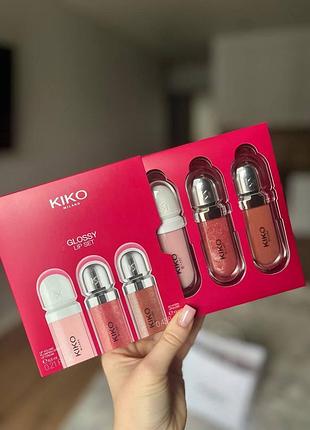 Блиск для губ оригінальний kiko milano подарунковий набір бальзам для губ