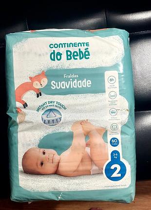 Підгузки continente do bebé suavidade розмір 2