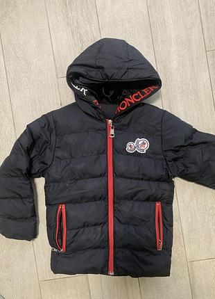 Куртка дитяча moncler зимова/осіння чорна
