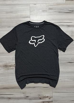 Графітова футболка фокс fox racing tech trudri t-shirt, факт l, оригінал