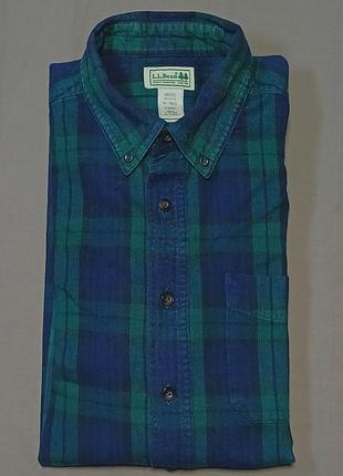 Комір 40 см  l.l.bean men's size m-reg. картата фланелева сорочка 
 100% cotton made in el.salvador