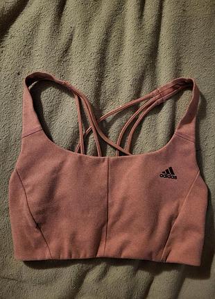 Топ жіночий спортивний adidas coreflow medium support bra рожевий хs
