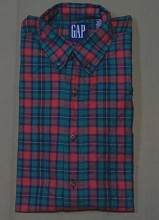Комір 38 см  gap  size m жіноча картата фланелева сорочка 
 100% cotton made in portugal