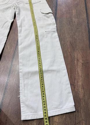 Джинси  карго білі 4
