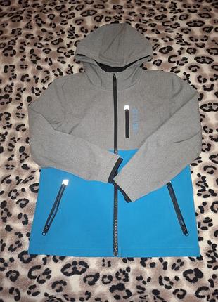 Демисезонна куртка софтшелл (softshell) на флісі, р. 158