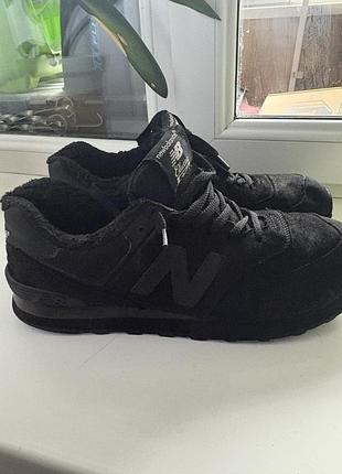 Кросівки чоловічі new balance замшеві чорні