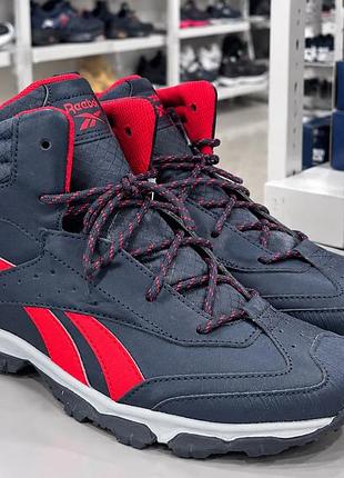Черевики чоловічі reebok демісезонні сірі з червоним