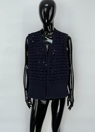 Стильна в’язана жилетка les copains international topwear в стилі maje cos sandro