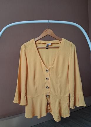 Жіноча блуза h&m жовтогарячого кольору