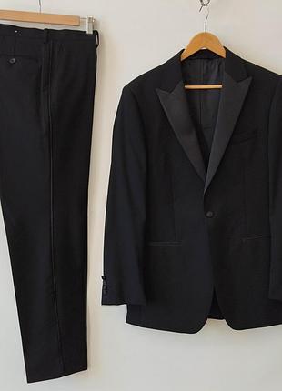 Мужской премиальный смокинг moss 1851 — 100% super 120s wool (tailored fit)
