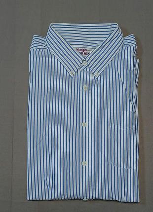 Воротник 45 см wrangler rugged wear size xl в полоску рубашка 
 100% cotton
