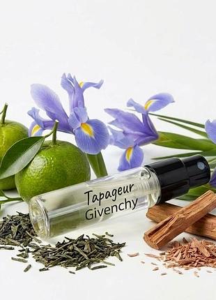 Парфуми унісекс / tapageur від givenchy / зелений мандарин ірис чорний чай сандал ➡️ об'єм 2мл