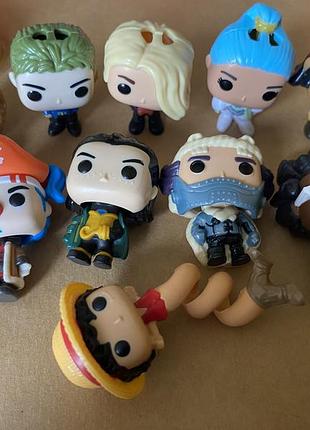 Колекційні фігурки kinder joy funko pop one piece / кіндер джой ван піс - монкі д. луффі, віві, санджі, баггі, крокодайл, зоро, усопп, вапол, намі