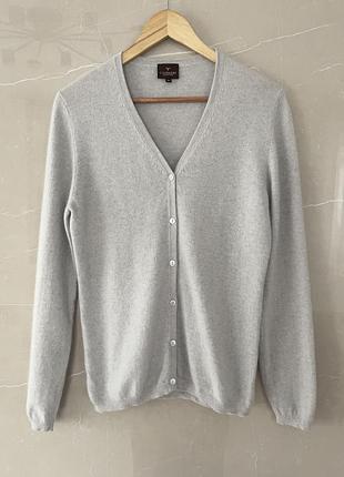 Кардиган жіночий cashmere collection світло-сірий кашемір розмір m