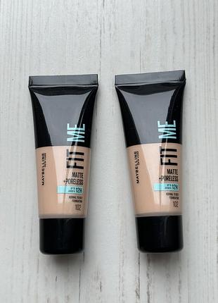 Тональний крем maybelline new york fit me matte poreless foundation