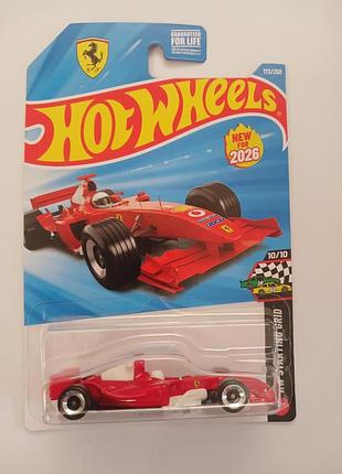 Колекційна машинка для хлопчика hot wheels ferrari червона