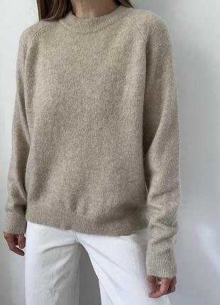 Свитер с вкраплениями шерсти zara