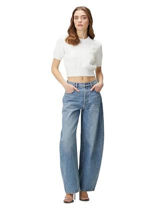 Жіночі джинси alexander wang rhinestone embellishment jeans (crystal cursive logo blow up jeans).