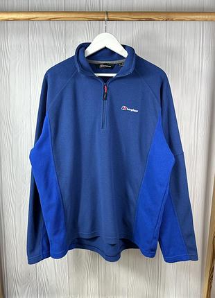 Berghaus 1/3 zip blue кофта флісова фліска з гарним дизайном тепла та якісна розмір xl