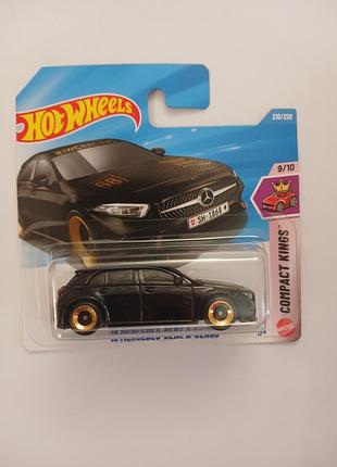 Колекційна машинка для хлопчика hot wheels mercedes-benz a-class чорна