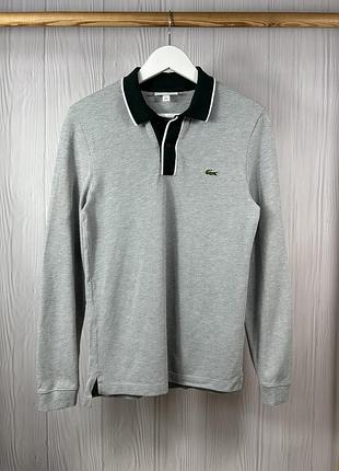 Lacoste regular fit красивий елегантний лонгслів оригінал розмір xs