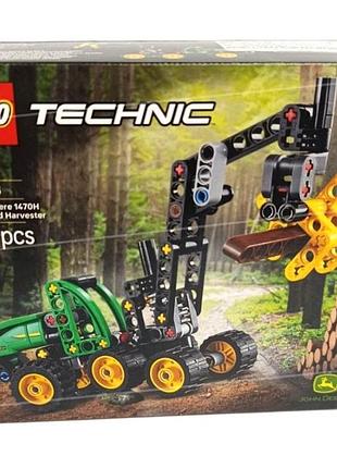 Конструктор лего lego лісозаготівельна техніка комбайн 7+