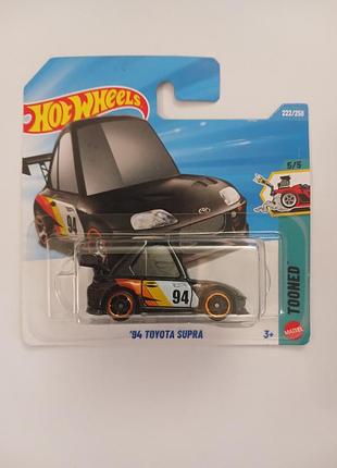 Колекційна моделька для хлопчика hot wheels '94 toyota supra чорна