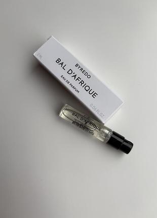 Мініатюра парфумованої води byredo bal d'afrique eau de parfum