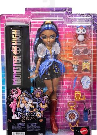 Лялька монстер хай робекка стім monster high robecca steam with pet penguin captain penny