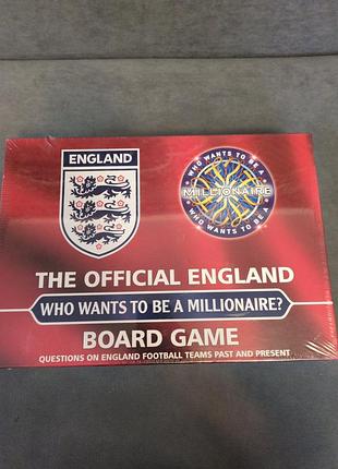 Новая настольная игра the official england who wants to be a millionaire? в пленке