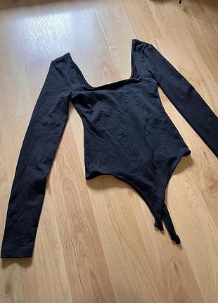 Чорний боді zara