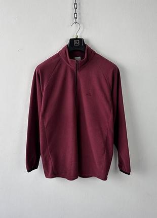 Флісова кофта vintage nike acg therma-fit fleece pullover half zip mens xl maroon red y2k