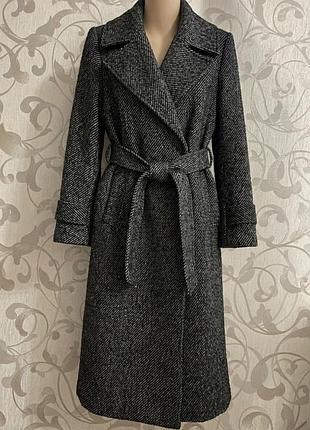 Стильное  серое пальто h&m 6