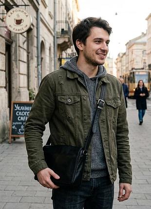 Сумка жіноча emmy шкіряна чорна