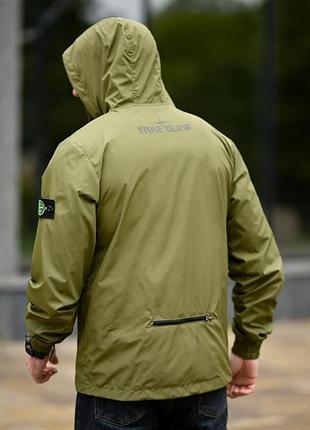 Ветровка карман stone island oliva 4 пп8000