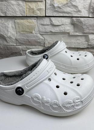Дитячі тапкі crocs baya lined clog 2