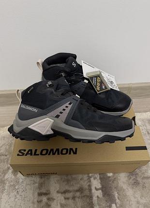 Жіноча черевики трекінгові salomon x raise 2 mid gore-tex мембранні водонепроникні