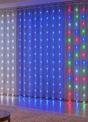 Гирлянда водопад curtain-lights itrains 3×1,5 м