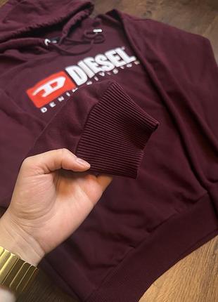 Худі жіноче diesel бордове 5
