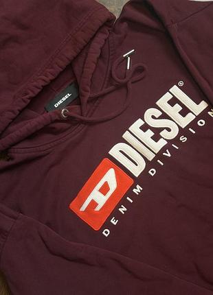 Худі жіноче diesel бордове 4