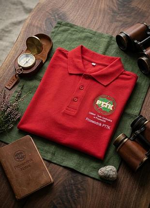 Футболка-поло malfini pique polo (pttk przewodnik)  бренд: malfini   : pique polo    розмір: 2xl  насичений червоний  : 65% бавовна, 35% поліестер