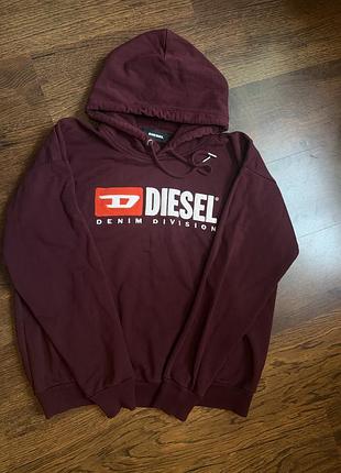 Худі жіноче diesel бордове