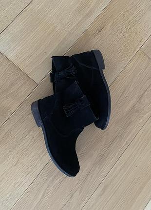 Черевики жіночі zara замшеві чорні
