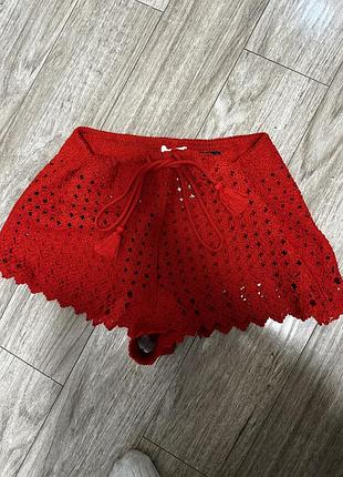 Шорти жіночі h&m пляжні червоні