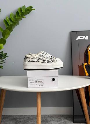 Кеди d1or b23 platform white black logo